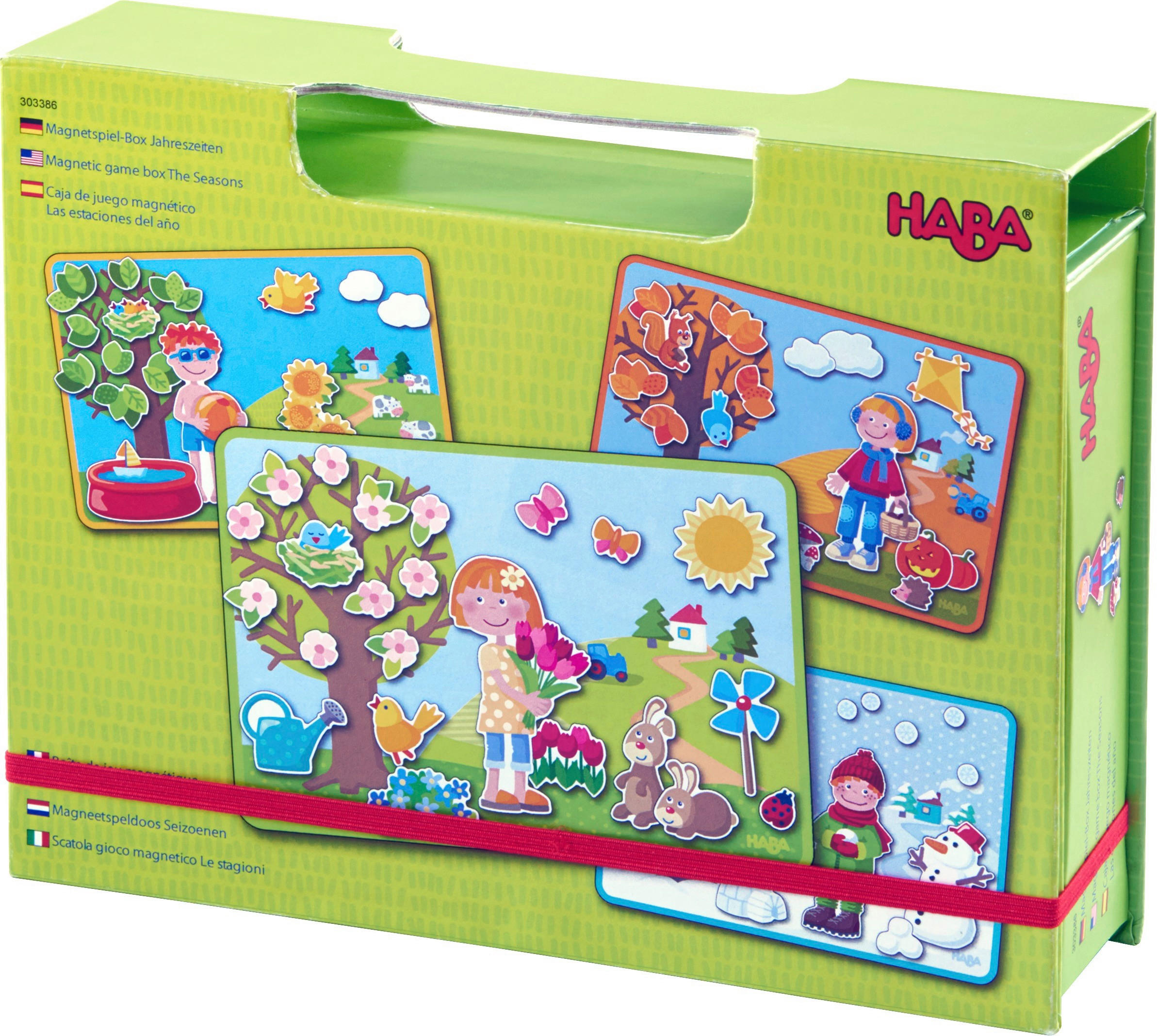MAGNETSPIEL Jahreszeiten  - Multicolor, Basics, Naturmaterialien/Kunststoff (23,5/18,5/5cm) - Haba