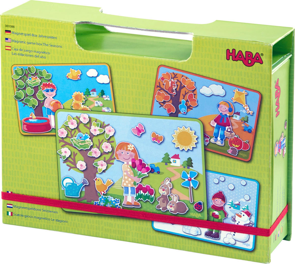 MAGNETSPIEL Jahreszeiten  - Multicolor, Basics, Naturmaterialien/Kunststoff (23,5/18,5/5cm) - Haba