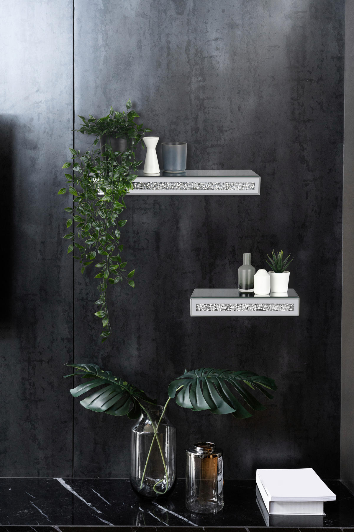 WANDBOARD Glas Klar  - Klar, Trend, Glas (50/5,5/15cm) - Boxxx