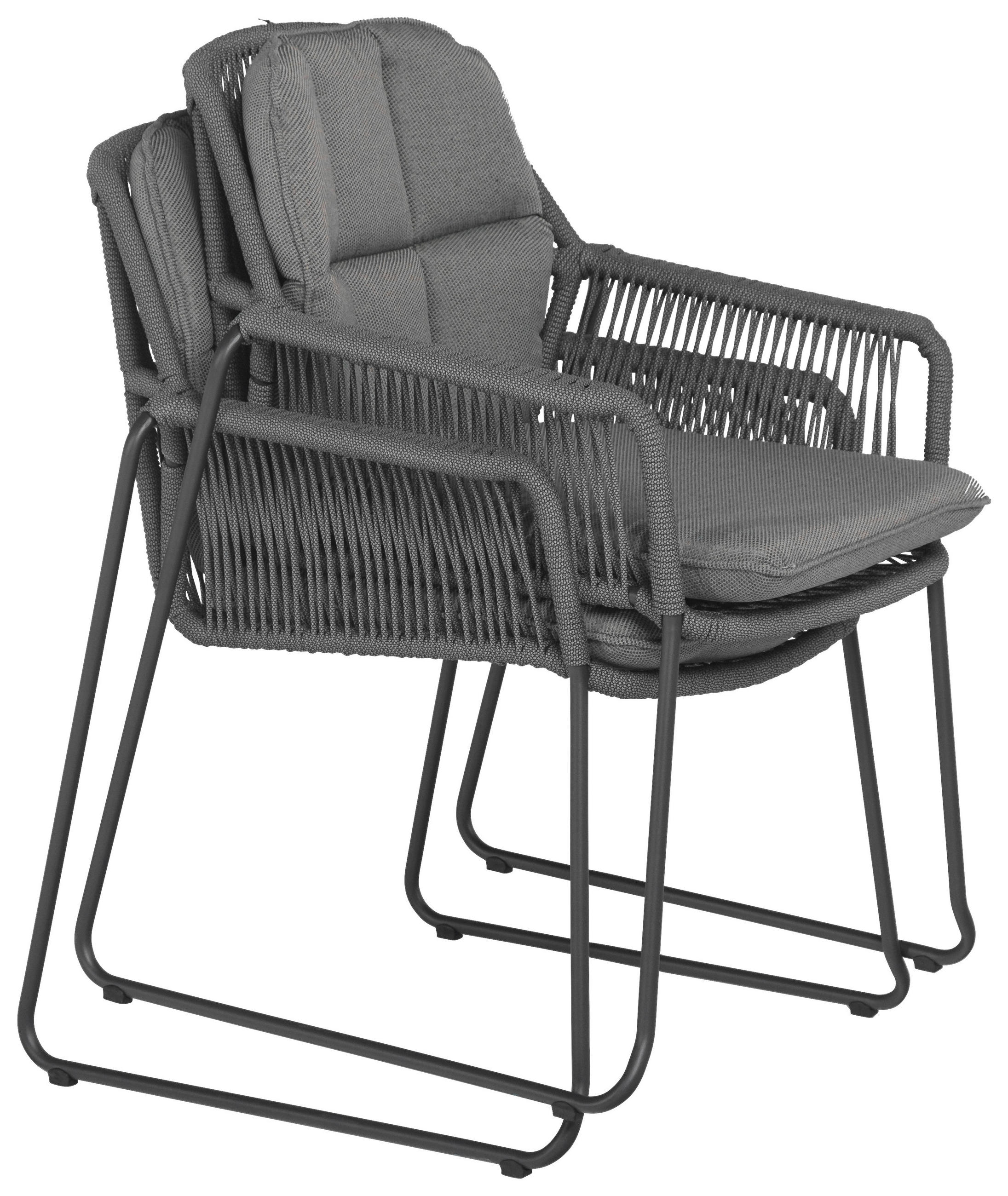STAPELSESSEL in Textil, Metall Greige, Grau  - Greige/Grau, Basics, Textil/Metall (66/87/64cm) - Tierra Outdoor