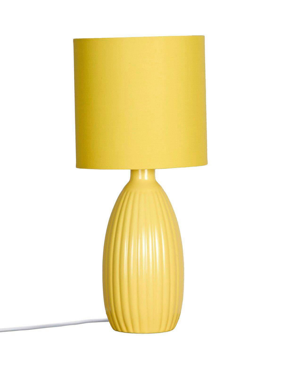 TISCHLEUCHTE Uno 16/37/16 cm   - Gelb/Goldfarben, LIFESTYLE, Keramik/Metall (16/37/16cm) - PR Home