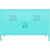 KOMMODE Cache  in 98/63/39 cm  - Grün, Design, Metall (98/63/39cm) - MID.YOU