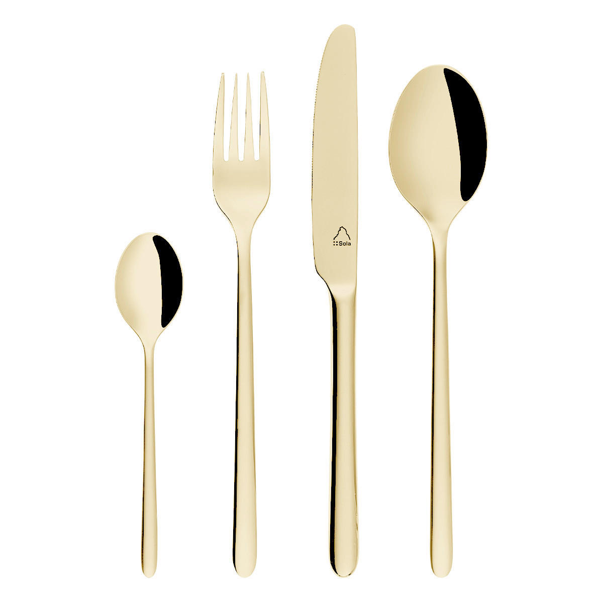 BESTECK-SET 24-teilig   - Basics, Metall - Sola