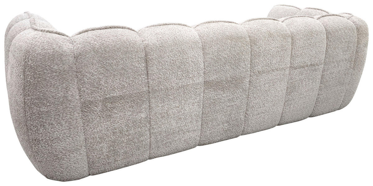 BIGSOFA Chenille Beige  - Beige/Schwarz, MODERN, Kunststoff/Textil (235/73/103cm) - Carryhome