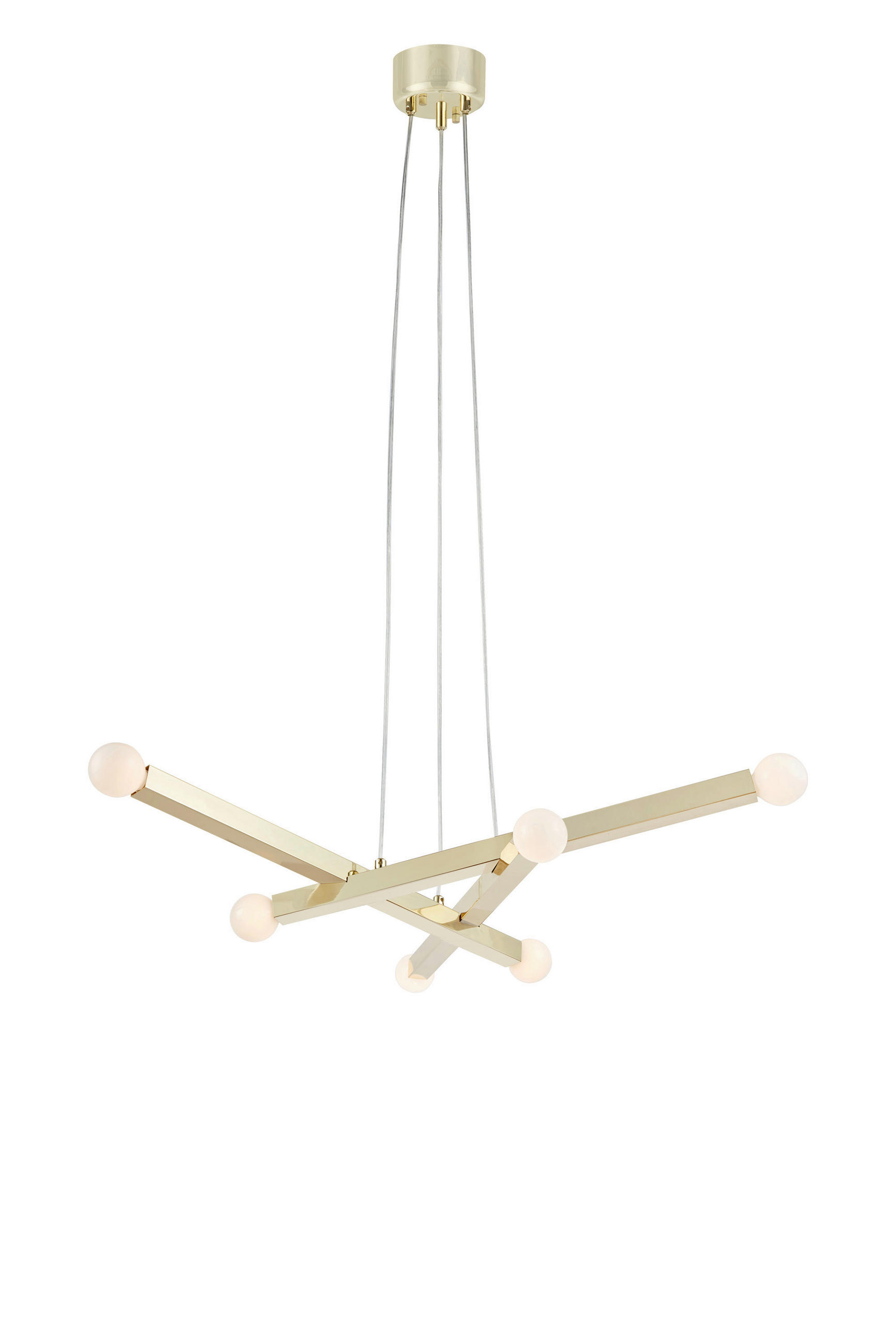 PENDELLEUCHTE Stack 79,5/9,5/79,5 cm  - Messingfarben, Basics, Metall (79,5/9,5/79,5cm) - Markslöjd