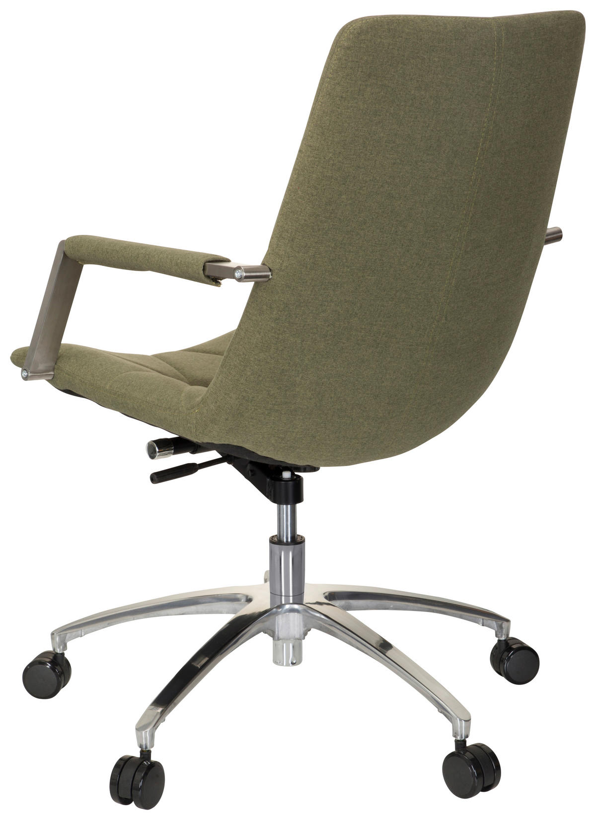 OTOČNÁ ŽIDLE, plochá tkanina, zelená - zelená/barvy hliníku, Moderní, kov/textil (57/100/75cm) - MID.YOU