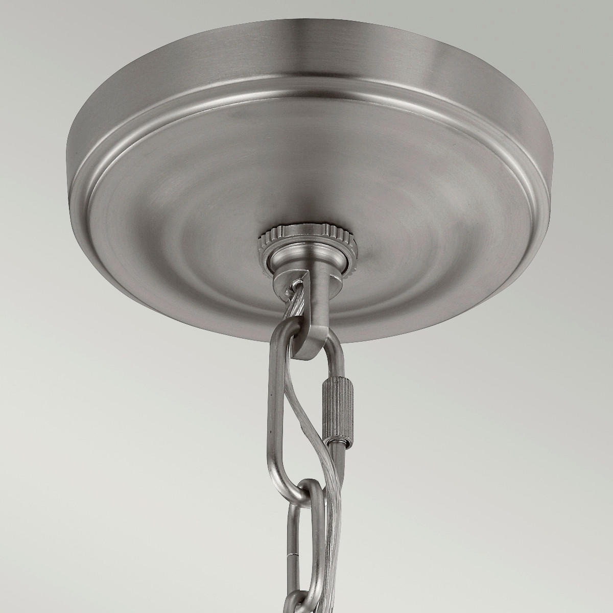 KRONLEUCHTER 48.3/55.3 cm    - Nickelfarben, Basics, Glas/Metall (48.3/55.3cm) - Elstead Lighting