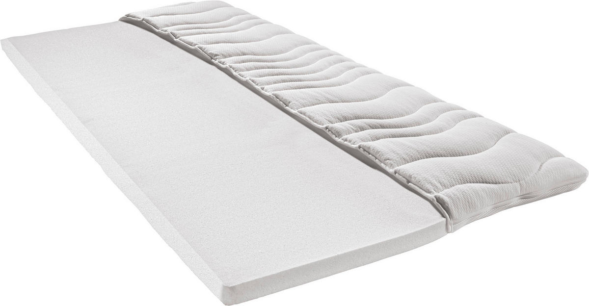TOPPER 200/220 cm Höhe ca.  - Weiß, Basics, Textil (200/220cm) - Sleeptex
