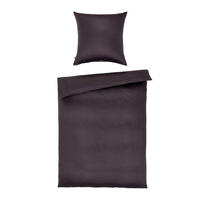 BETTWÄSCHE Makosatin 135/200 cm  - Anthrazit, Basics, Textil (135/200cm) - Fleuresse