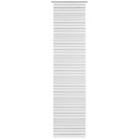FLÄCHENVORHANG   halbtransparent   60/245 cm  - Weiß/Grau, KONVENTIONELL, Textil (60/245cm) - Novel