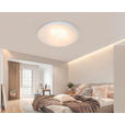 LED-DECKENLEUCHTE 26/8 cm   - Alabasterfarben/Weiß, Basics, Kunststoff/Metall (26/8cm) - Boxxx