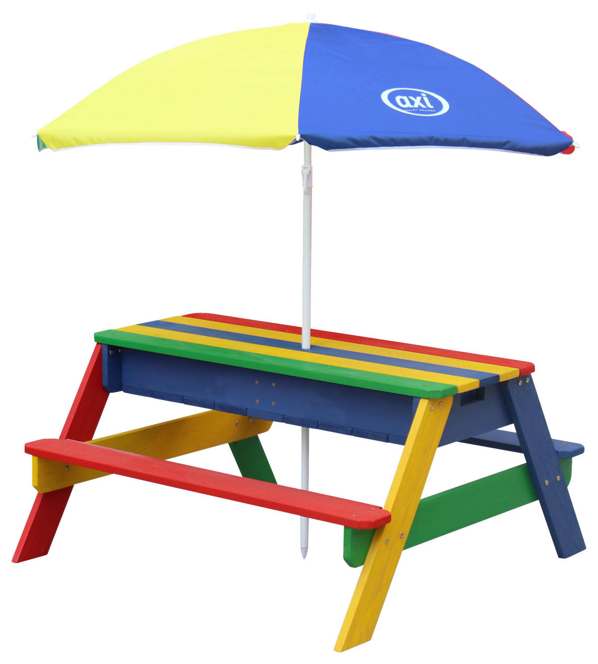 SAND- OCH VATTENBORD - blå/multicolor, Klassisk, trä/plast (97,7/48,7/95cm)
