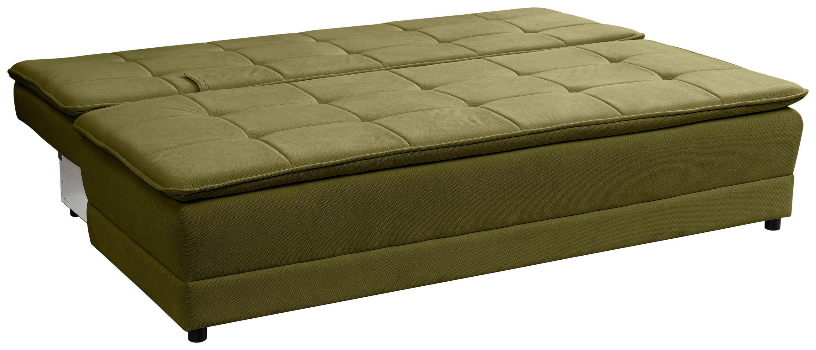 SCHLAFSOFA Webstoff Olivgrün  - Schwarz/Olivgrün, MODERN, Kunststoff/Textil (202/73-92/105cm) - MID.YOU