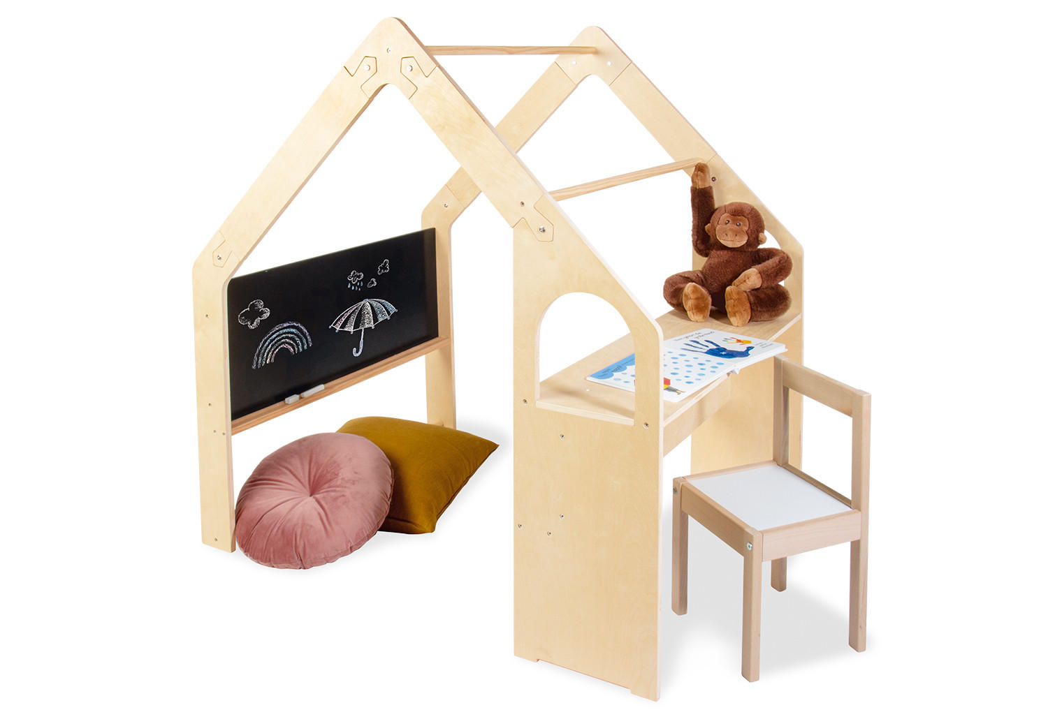 SPIELHAUS 119/122/94 cm Thilda  - Birkefarben/Kieferfarben, Basics, Holz (119/122/94cm) - Pinolino