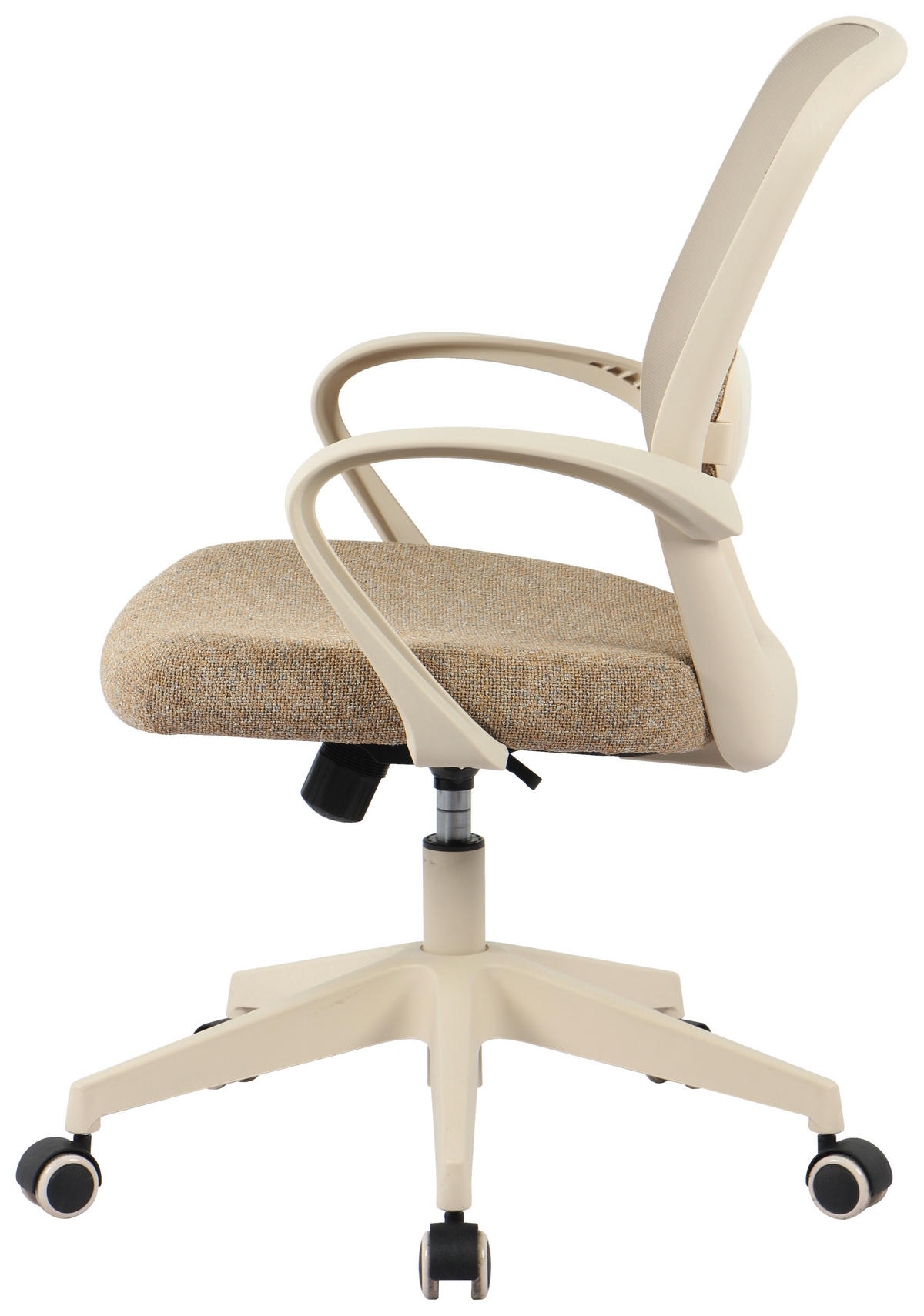 SNURRSTOL  i nätklädsel, vävt tyg beige  - beige, Modern, metall/textil (60/90-99.5/62,5cm) - Hom`in