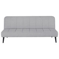 SCHLAFSOFA in Frottier Grau  - Schwarz/Grau, Design, Holz/Textil (192/82/90cm) - Livetastic