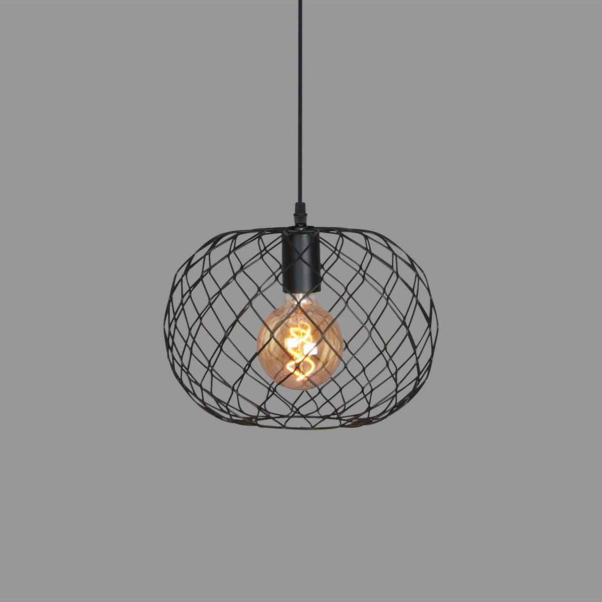 VISIACE SVIETIDLO,   - čierna, Design, kov/drevo (30/149cm)