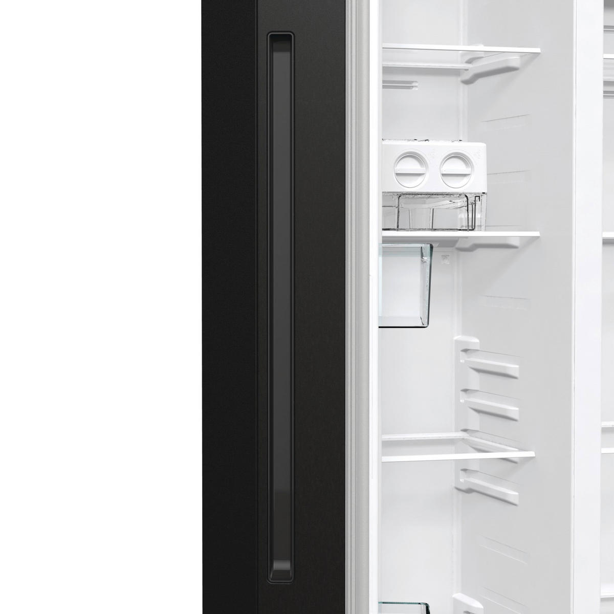SIDE-BY-SIDE 91,5/178,6/67 cm NRR9185EABXL ADVANCED  - Schwarz, MODERN, Glas/Kunststoff (91,5/178,6/67cm) - Gorenje