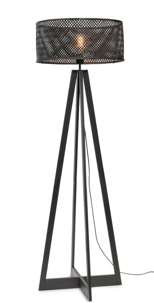 STEHLEUCHTE GOOD&MOJO 50/50/145 cm Industrial  - Schwarz, Trend (50/50/145cm) - Good & Mojo