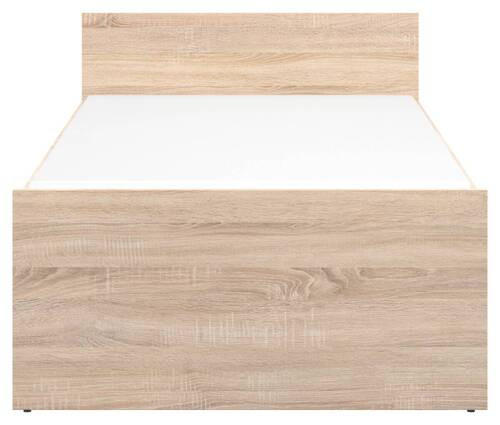 POSTELJA 90 cm   x 200 cm  , les, leseni material hrast sonoma  - hrast sonoma, Moderno, leseni material/les (90/200cm) - MID.YOU