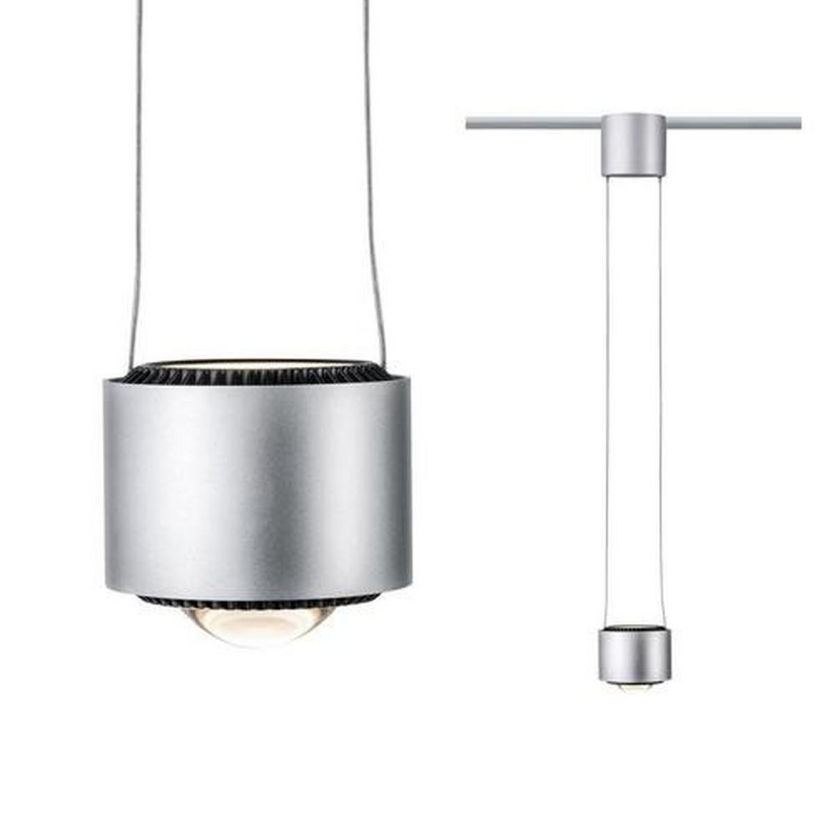 URAIL SCHIENENSYST.-PENDEL Urail 9,8/8,5 cm   - Chromfarben/Schwarz, Basics, Kunststoff/Metall (9,8/8,5cm) - Paulmann