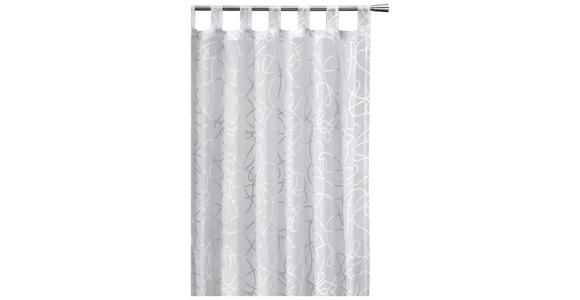 SCHLAUFENVORHANG transparent - Weiß, KONVENTIONELL, Textil (140/245cm) - Boxxx