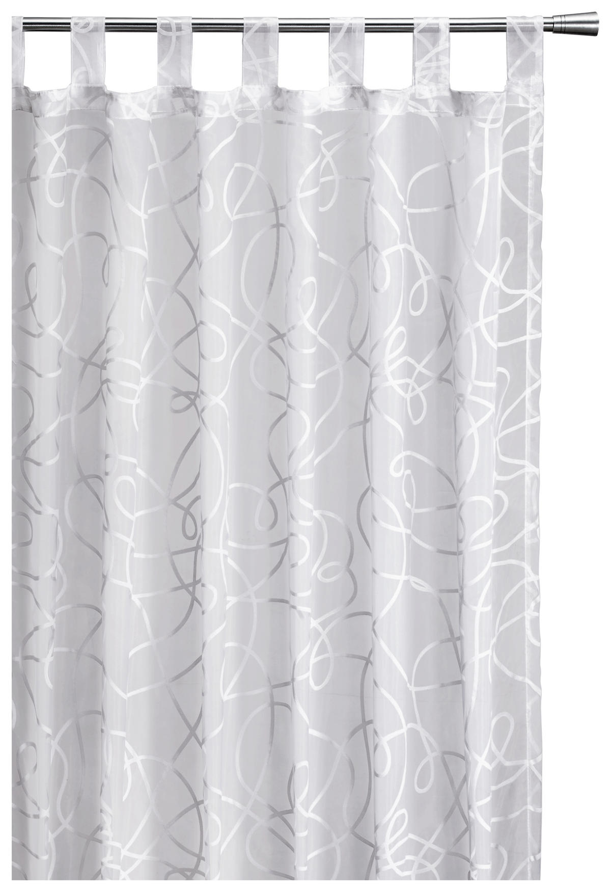 FÜLES FÜGGÖNY áttetsző  - fehér, Konventionell, textil (140/245cm) - Boxxx