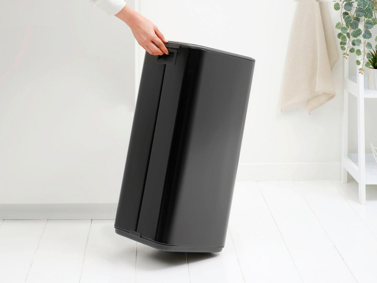 KOŠ S NOŽNOM PAPUČICOM  30 l  New Icon  - crna/antracit, Design, metal/plastika (28,8/64,7/35,8cm) - Brabantia