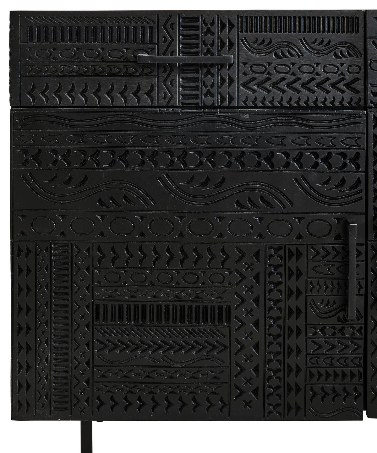SIDEBOARD  170/80/40 cm 3 Schublade(n)  - Schwarz, LIFESTYLE, Holz/Metall (170/80/40cm) - Landscape