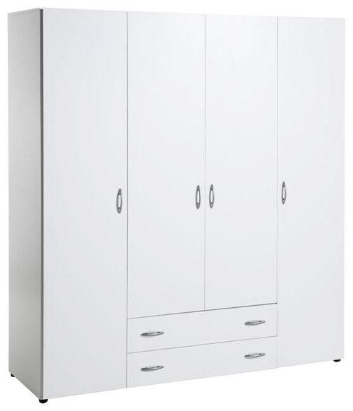 P & B Drehtürenschrank Weiß 161x176x53 cm