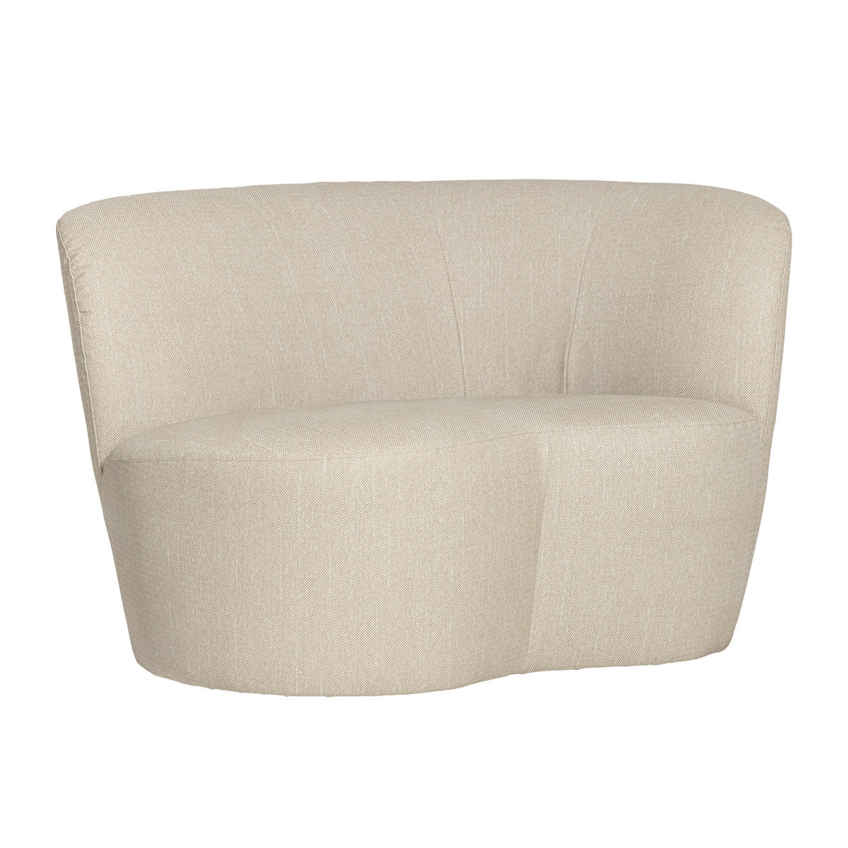 LOUNGESOFA  - Sandfarben, MODERN, Textil (112/80cm) - Livetastic