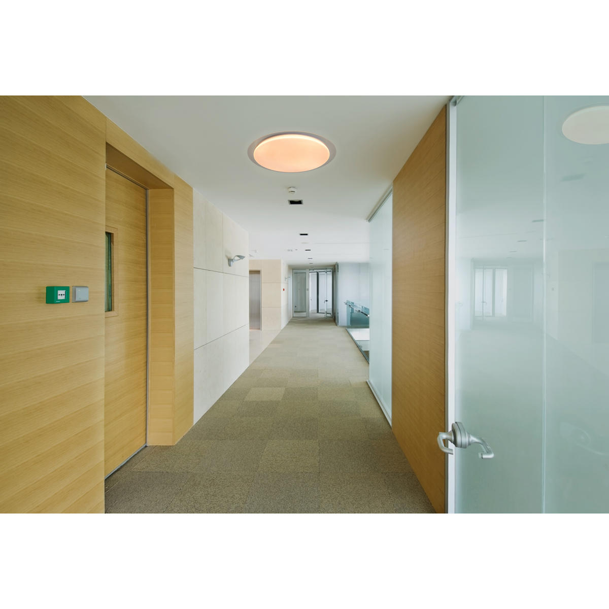 LED-DECKENLEUCHTE Locarno 46/7 cm   - Klar/Weiß, Basics, Kunststoff/Metall (46/7cm) - Näve