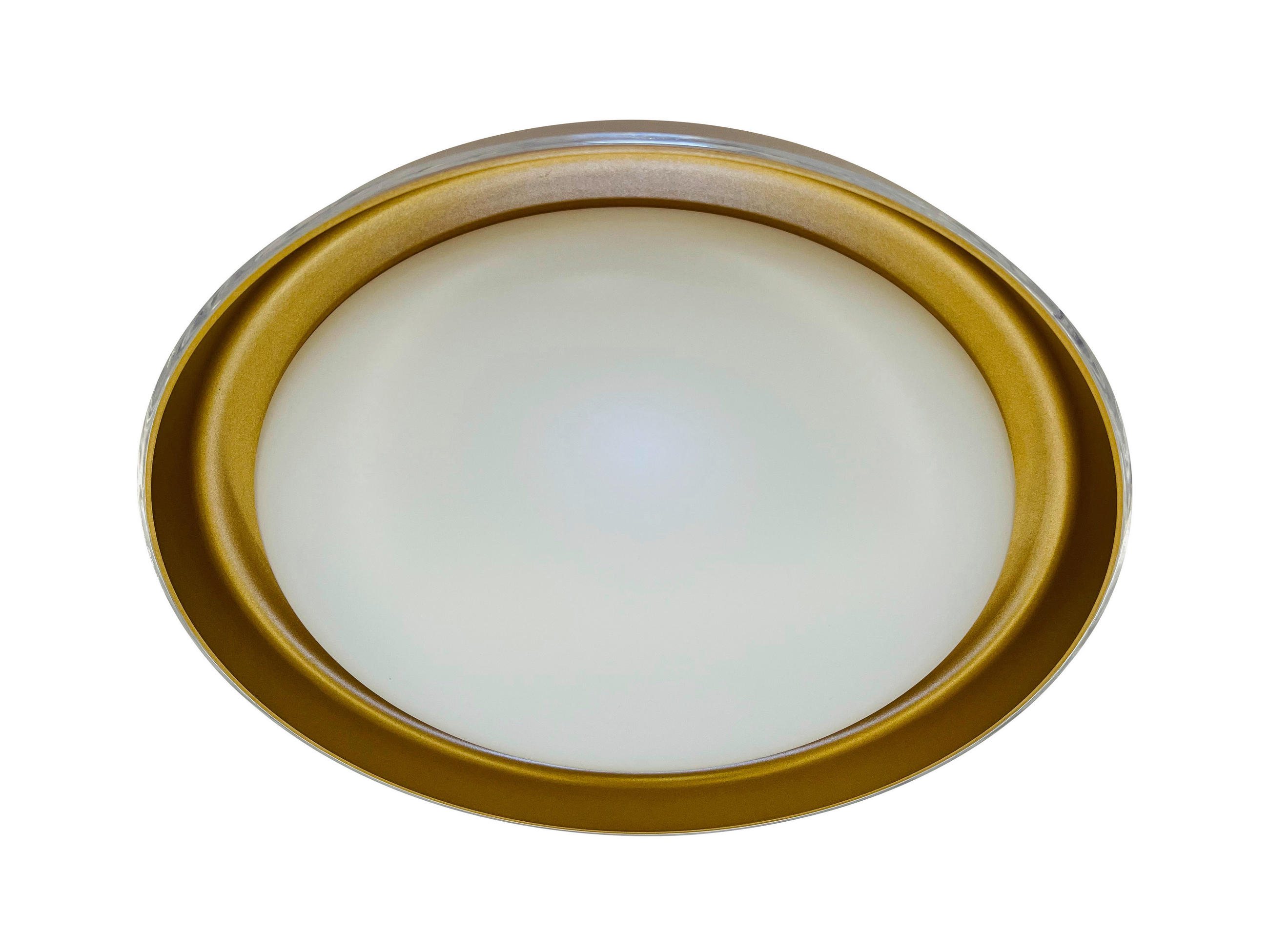 LED PLAFONJERA Kora  - bela/zlatna, Osnovno, metal/plastika (43/8,5cm)