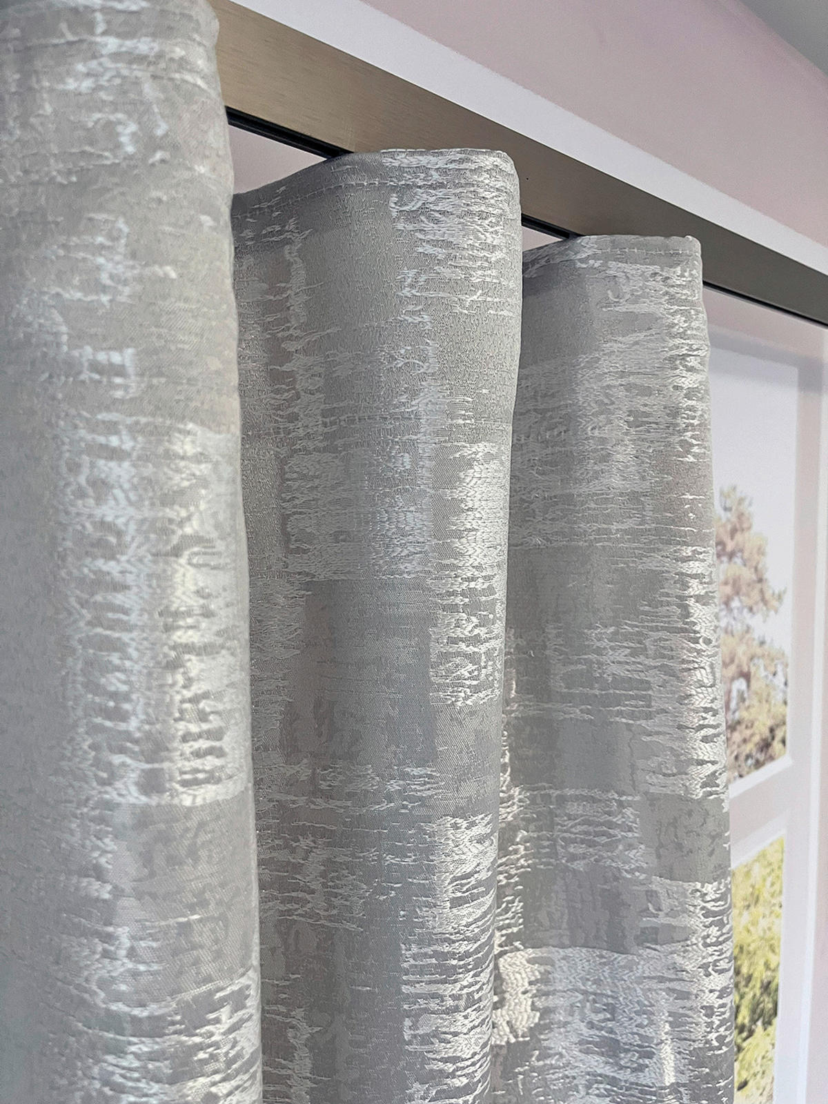 FERTIGVORHANG  halbtransparent   140/245 cm  - Grau, Basics, Textil (140/245cm)