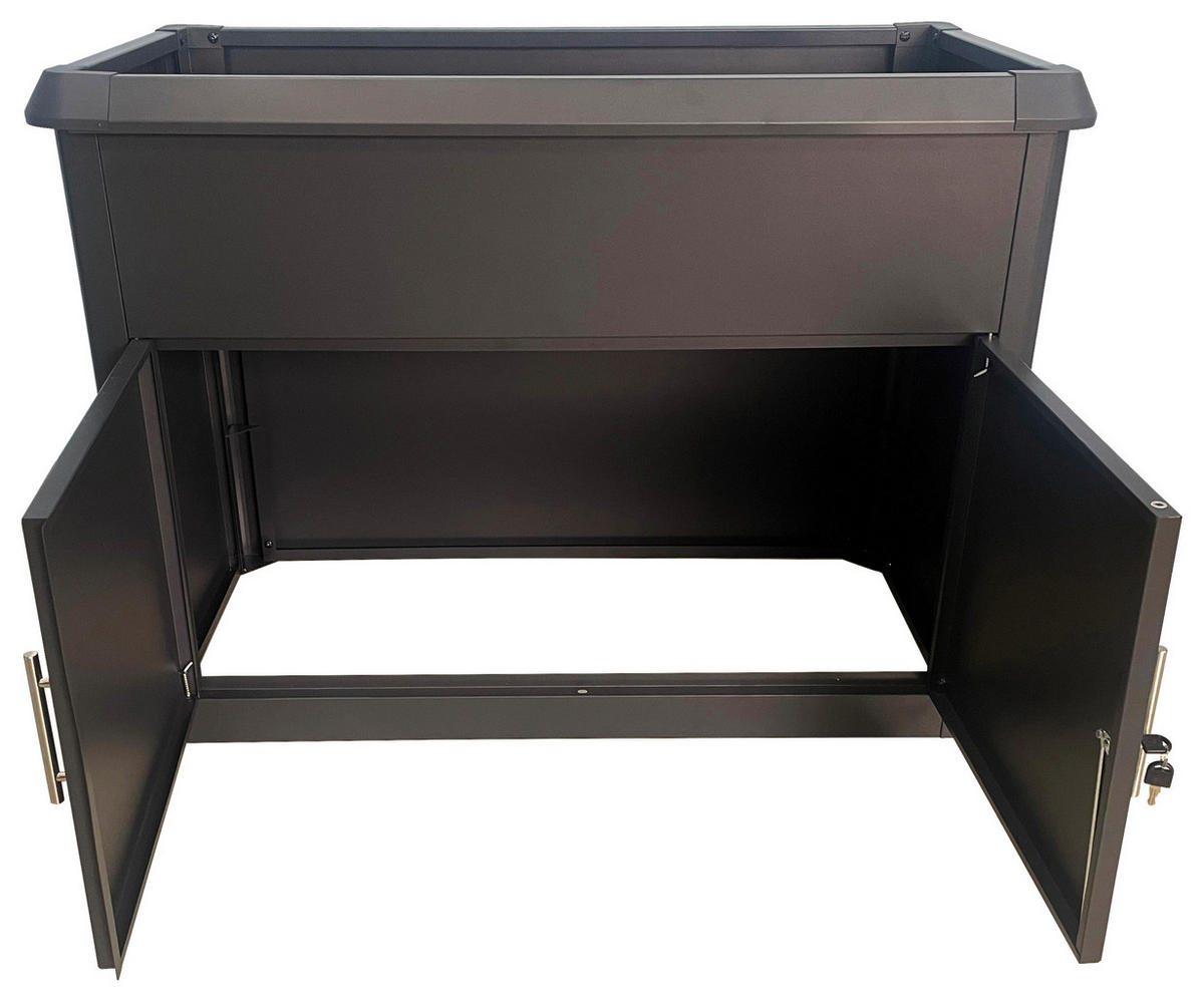 HOCHBEET ZINNIA  - Anthrazit, MODERN, Metall (57/78/107cm)