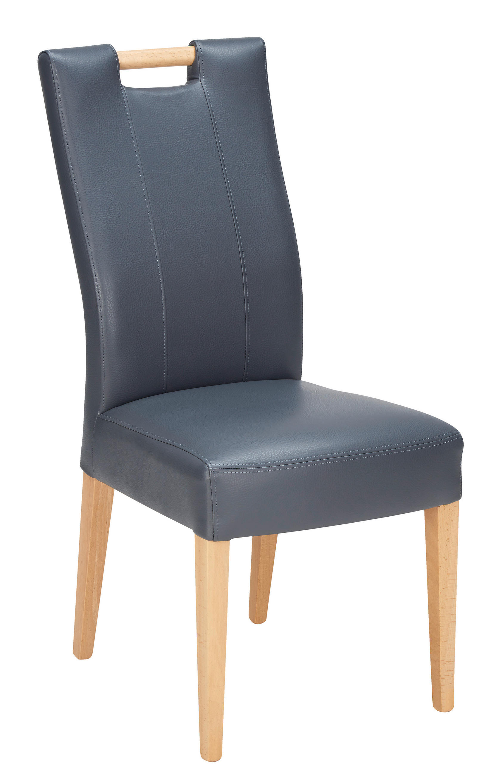 SZÉK fa, textil szürke, bükkszínű  - bükkszínű/szürke, Konventionell, textil/fa (47/100/64cm) - Cantus