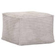 HOCKER Cord Creme  - Creme, KONVENTIONELL, Textil (65/45/65cm) - Carryhome