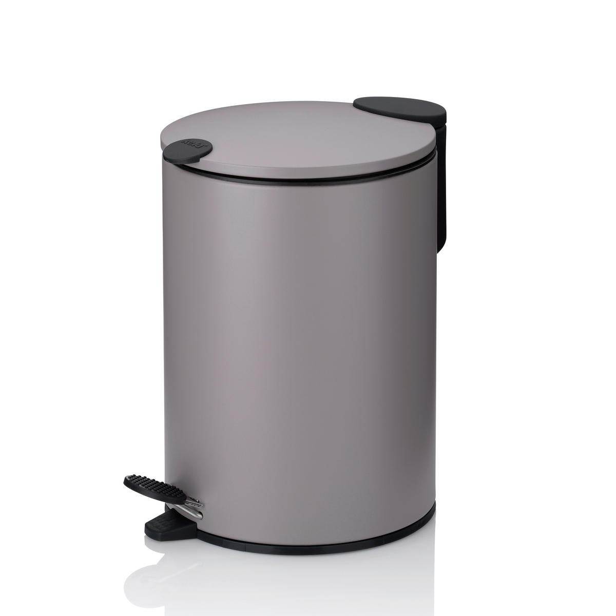 KOSMETIKEIMER 3 l  Metall  - Schwarz/Altrosa, Basics, Kunststoff/Metall (17/23cm) - Kela