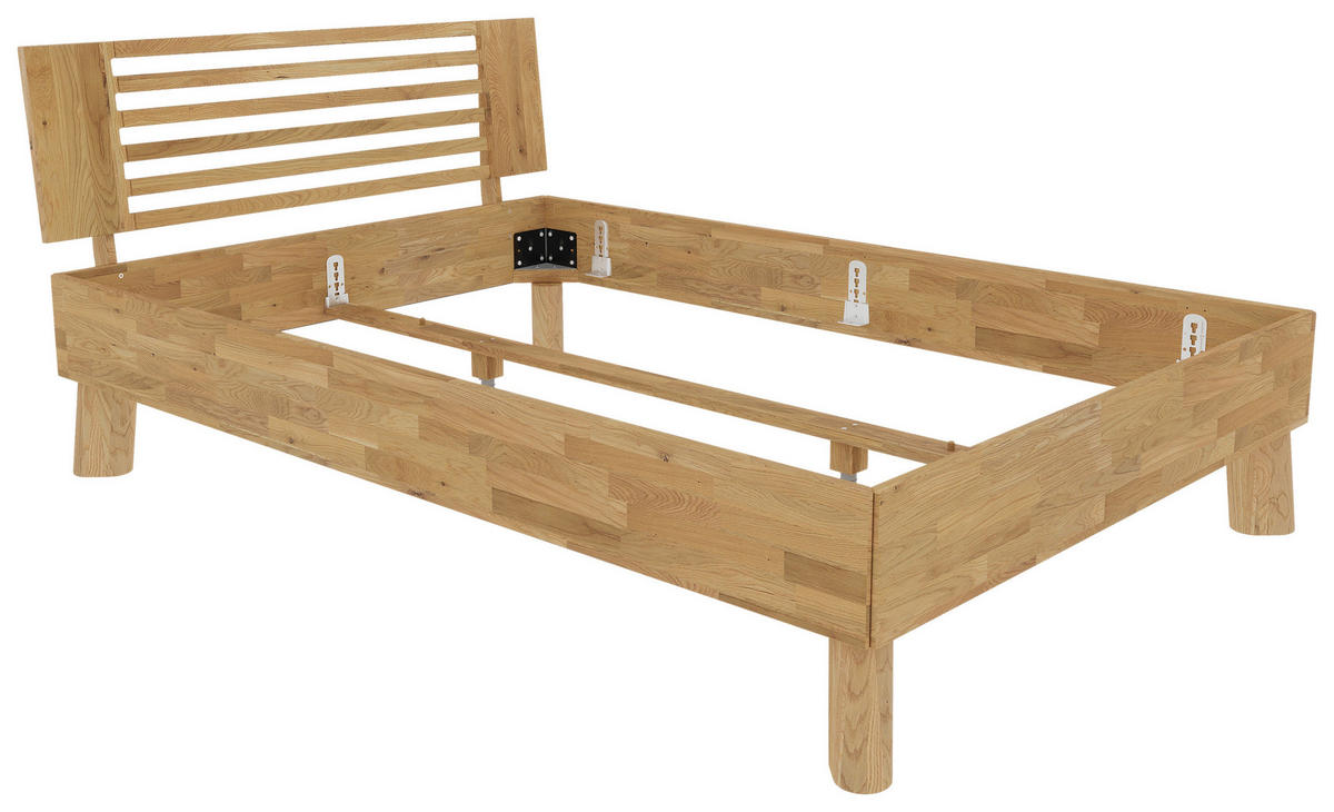 BETT - Wildeiche/Naturfarben, MODERN, Holz (140/200cm) - MID.YOU
