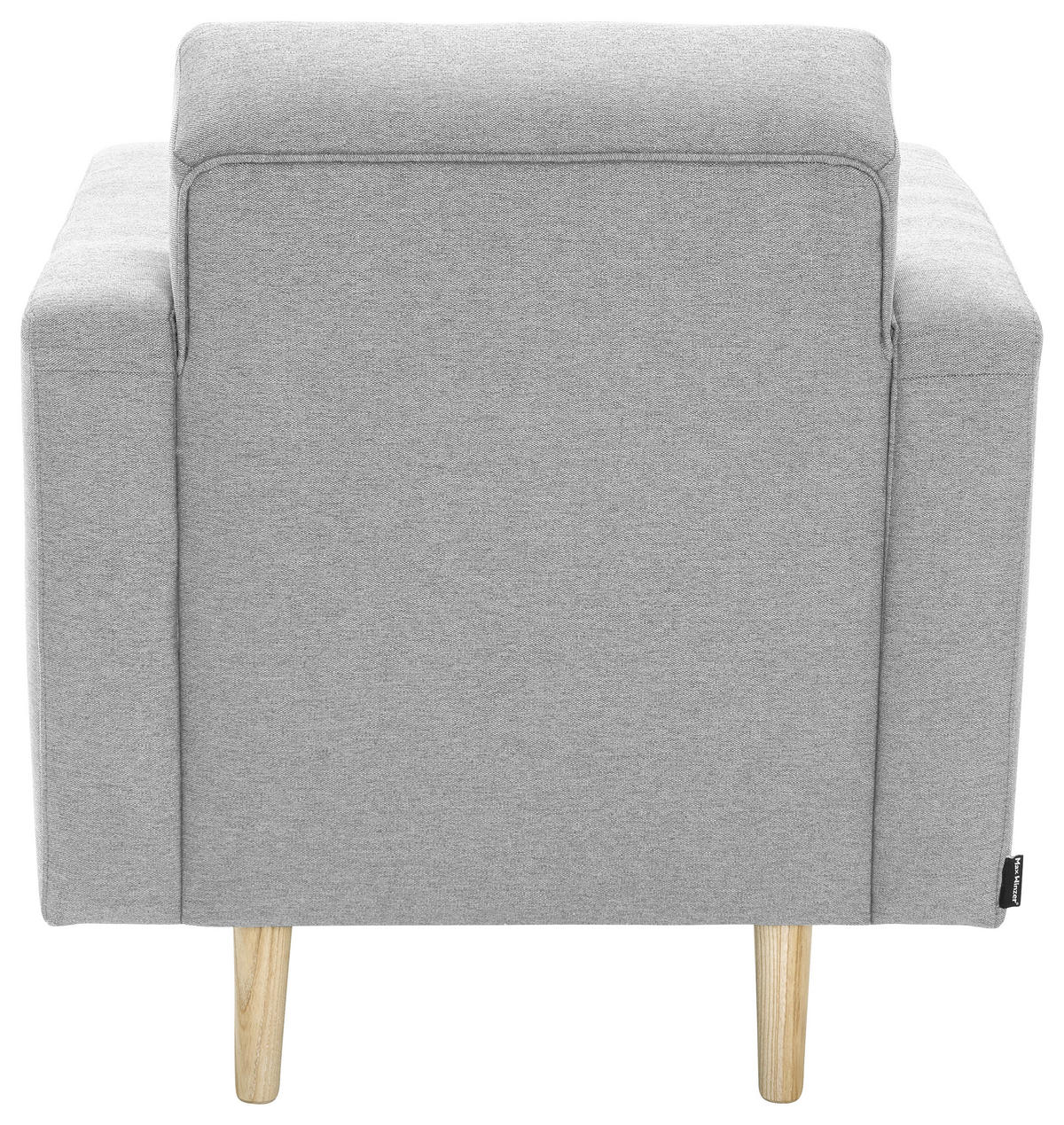 SESSEL Flachgewebe Hellgrau    - Eschefarben/Hellgrau, MODERN, Holz/Textil (75/81/83cm) - Max Winzer