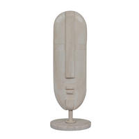 SKULPTUR - Beige, Basics, Stein/Metall (13/37/13cm)