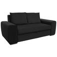 SCHLAFSOFA in Anthrazit  - Chromfarben/Anthrazit, Design, Holz/Textil (199/92/97cm) - Hom`in