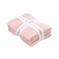 SEIFTUCHSET DETOX TIME Rosa 3-teilig 30/30 cm  - Rosa, Basics, Textil (30/30cm) - Vossen