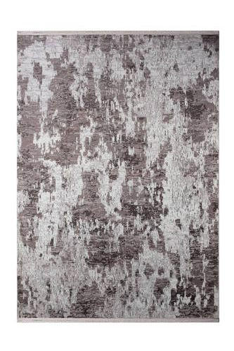 VINTAGE-TEPPICH 120/170 cm Samt Braun, Weiß  - Braun/Weiß, LIFESTYLE, Kunststoff/Textil (120/170cm) - Novel