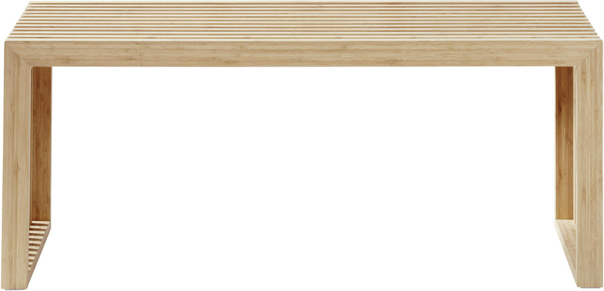SITZBANK 104/43/35 cm Naturfarben Bambus massiv  - Naturfarben, KONVENTIONELL, Holz (104/43/35cm) - MID.YOU