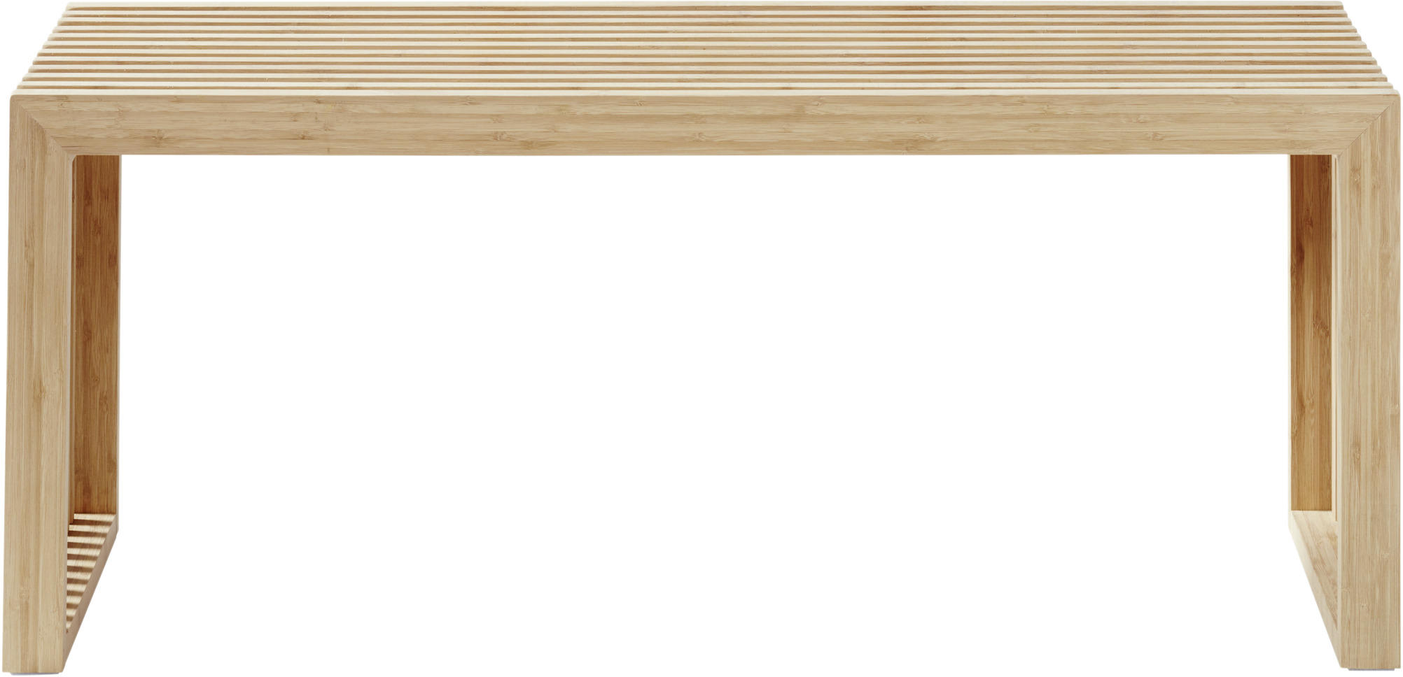 Thumbnail - Mid.you Sitzbank, Natur, Holz, Bambus, massiv, 2-Sitzer, 104x43x35 cm, Holzmöbel, Sitzgelegenheiten Holz, Holzbänke