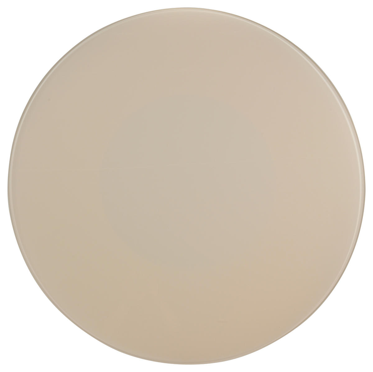ESSTISCH Nachbildung  Glas, Holzwerkstoff rund Beige  - Beige, MODERN, Glas/Holzwerkstoff (120/75cm) - MID.YOU
