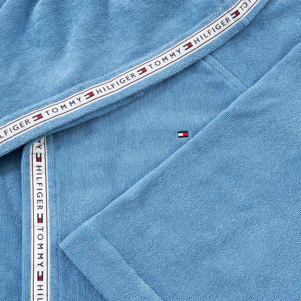 BADEMANTEL M Unisex  - Hellblau, Basics, Textil (Mnull) - Tommy Hilfiger