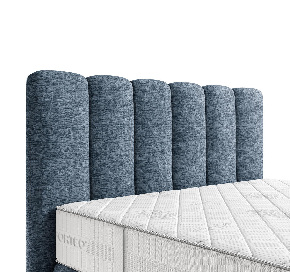 BOXSPRINGBETT 140/200 cm,  in Dunkelblau, Matratze, H3 + H4 = fest + sehr fest  - Schwarz/Dunkelblau, Modern, Holz/Holzwerkstoff (140/200cm) - MID.YOU