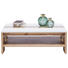 COUCHTISCH in Glas, Holzwerkstoff 110/65/40 cm - Eichefarben/Weiß, KONVENTIONELL, Glas/Holzwerkstoff (110/65/40cm) - Hom`in COUCHTISCH in Glas, Holzwerkstoff 110/65/40 cm - Eichefarben/Weiß, KONVENTIONELL, Glas/Holzwerkstoff (110/65/40cm) - Hom`in